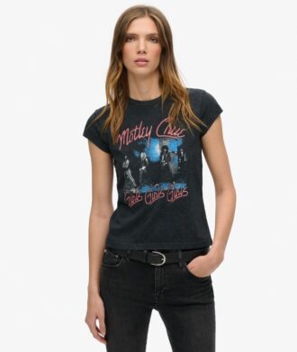 Motley Crue X Superdry Cap Sleeve T-Shirt