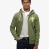 Neon Vintage Logo Graphic Zip Hoodie