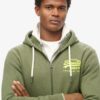 Neon Vintage Logo Graphic Zip Hoodie