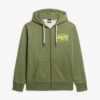 Neon Vintage Logo Graphic Zip Hoodie