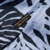 Open Collar Printed Linen Shirt