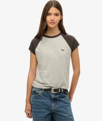 Organic Cotton Essential Logo Raglan T-Shirt
