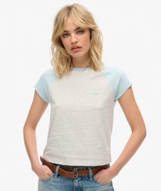 Organic Cotton Essential Logo Raglan T-Shirt