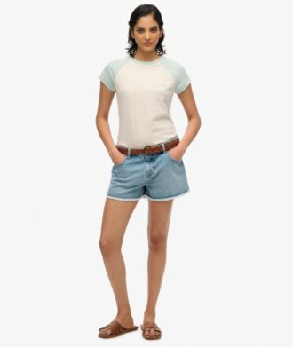 Organic Cotton Essential Logo Raglan T-Shirt