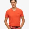 Organic Cotton Essential Logo V Neck T-Shirt