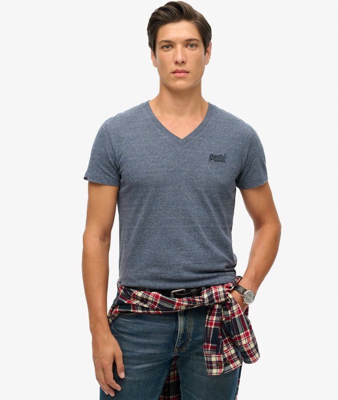 Organic Cotton Essential Logo V Neck T-Shirt Organic Cotton Essential Logo V Neck T-Shirt