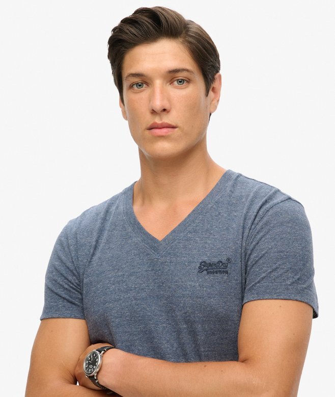 Organic Cotton Essential Logo V Neck T-Shirt Organic Cotton Essential Logo V Neck T-Shirt