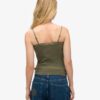 Organic Cotton Essential Rib Lace Cami Top