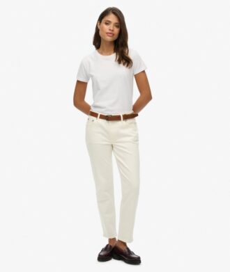 Organic Cotton Mid Rise Slim Jeans