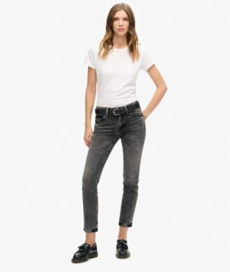 Organic Cotton Mid Rise Slim Jeans