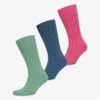 Organic Cotton Unisex Core Rib Crew Sock 3 Pack