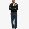 Organic Cotton Vintage Logo Embroidered Joggers