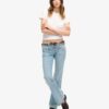 Organic Cotton Vintage Low Rise Slim Flare Jeans