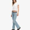Organic Cotton Vintage Low Rise Slim Flare Jeans
