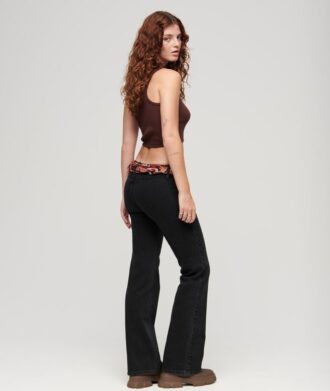 Organic Cotton Vintage Low Rise Slim Flare Jeans