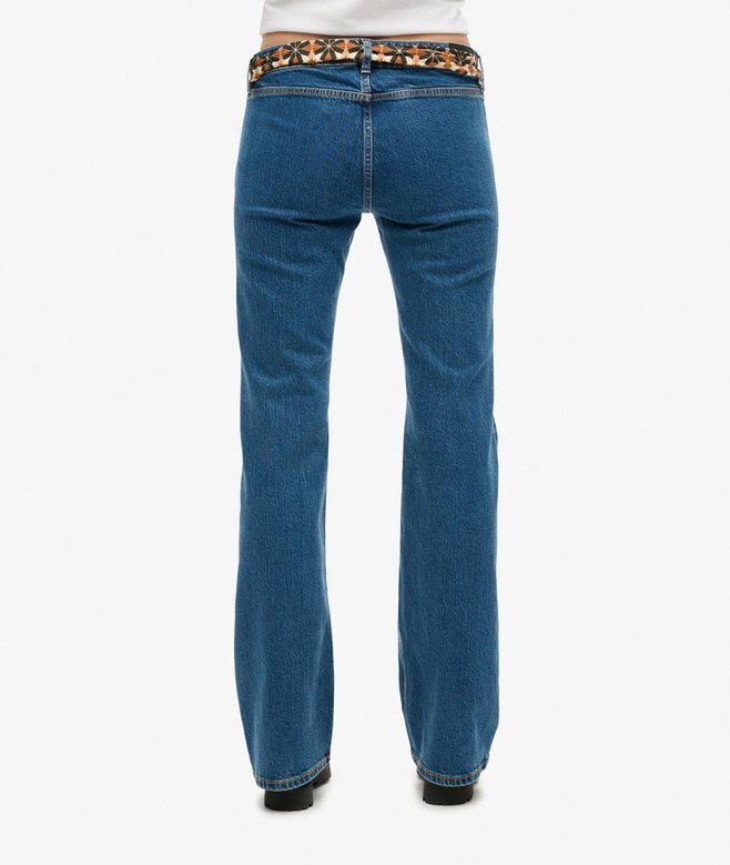 Organic Cotton Vintage Low Rise Slim Flare Jeans Organic Cotton Vintage Low Rise Slim Flare Jeans