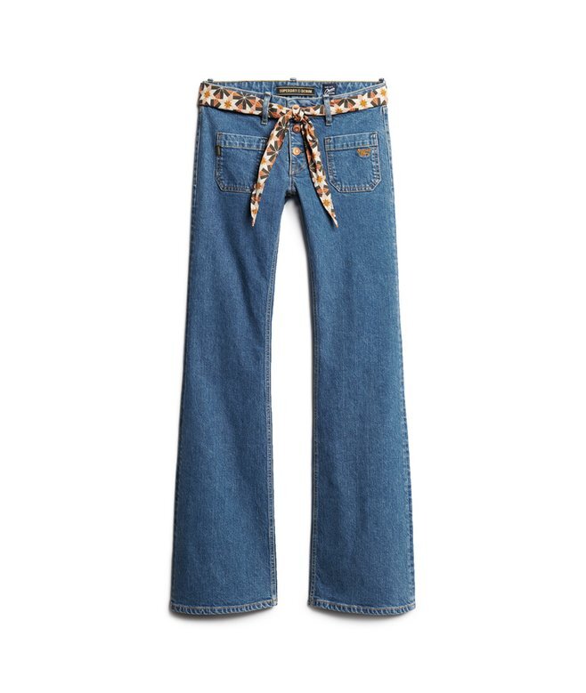 Organic Cotton Vintage Low Rise Slim Flare Jeans Organic Cotton Vintage Low Rise Slim Flare Jeans