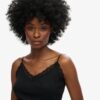 Organic Cotton Vintage Rib Lace Trim Cami Top