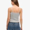 Organic Cotton Vintage Rib Lace Trim Cami Top
