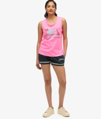 Outdoor Stripe Scoop Neck Tank Top