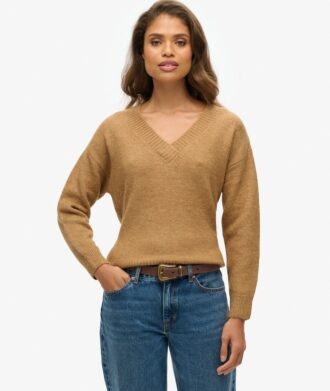 Oversized V Neck Jumper