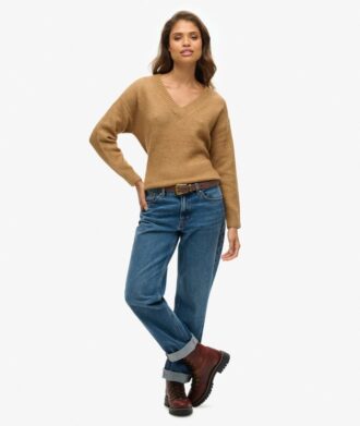Oversized V Neck Jumper
