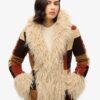 Patchwork Long Afghan Coat