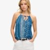 Printed Beach Halter Top