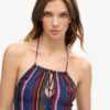Printed Beach Halter Top