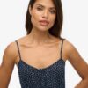 Printed Button-Up Cami Midi Dress