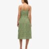 Printed Button-Up Cami Midi Dress