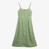 Printed Button-Up Cami Midi Dress