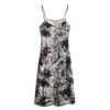Printed Button-Up Cami Midi Dress