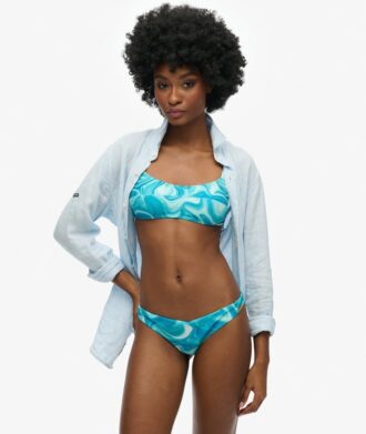 Printed Cheeky Bikini Bottoms