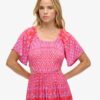 Printed Cut out Midi Dress