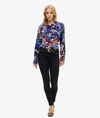 Printed Fitted 70S Shirt