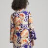 Printed Long Sleeve Mini Dress