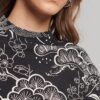 Printed Long Sleeve Mini Dress