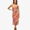 Printed Midi Slip Cami Dress