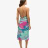 Printed Midi Slip Cami Dress