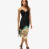 Printed Midi Slip Cami Dress