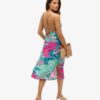 Printed Midi Slip Cami Dress