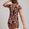 Printed Mini Day Dress