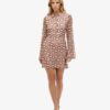 Printed Mini Shirt Dress