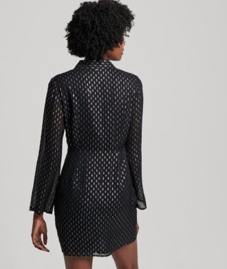 Printed Mini Shirt Dress