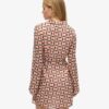 Printed Mini Shirt Dress