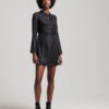 Printed Mini Shirt Dress