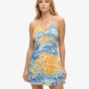 Printed Mini Slip Dress