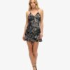 Printed Mini Slip Dress