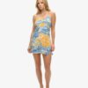 Printed Mini Slip Dress